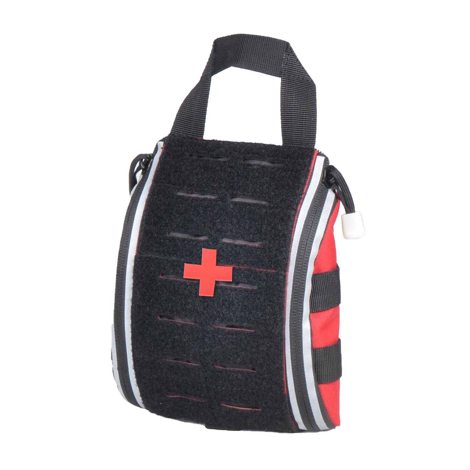 Kit Médico Táctico, Kit De Primeros Auxilios Táctico Molle IFAK Medical Rip Away Emt Bolsa Para Situaciones Tacticas De Emergencia Rojo