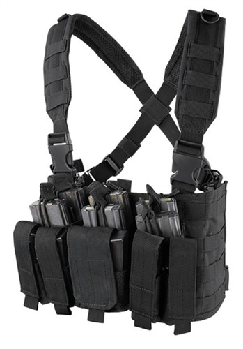 🔥 ADAPTIVE RECON TACTICAL VEST & 6 MAG CHEST RIG (BLACK