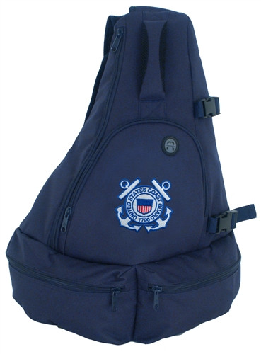 U.S Coast Guard Seal Under Armour Hustle 5.0 Backpack (Navy)