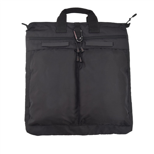 Black Laptop Backpack & Helmet Bag