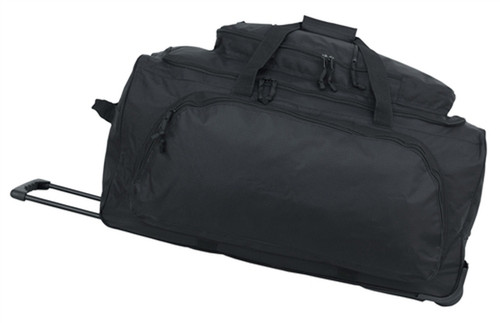 Black Rolling Duffle Bag | Military Luggage