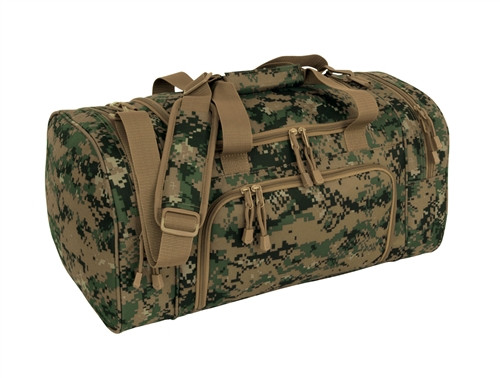 Digital Woodland Sport Locker Gym Bag | Military Luggage
