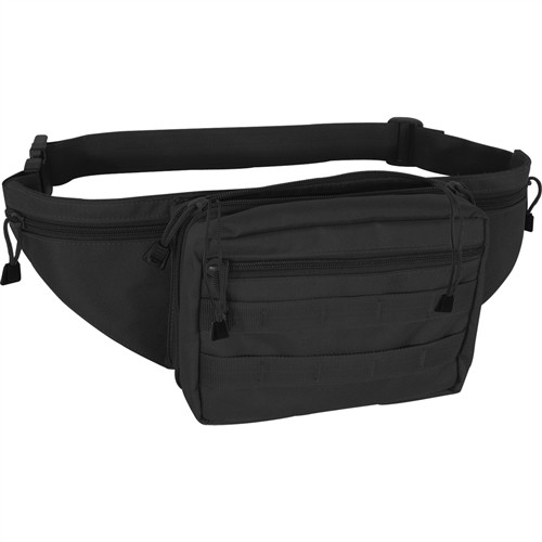 Black Hide A Weapon Fannypack | Military Luggage