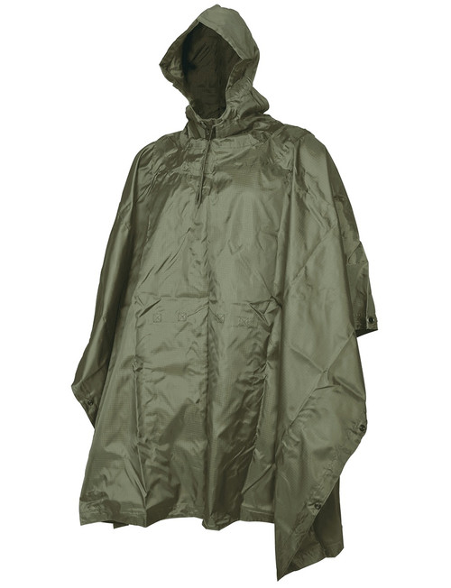 Olive Drab Ripstop Poncho | Military Luggage