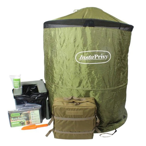 Privy Backpack Portable Toilet Kit In A Coyote Backpack By