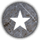 Grungy Circular Star Icon