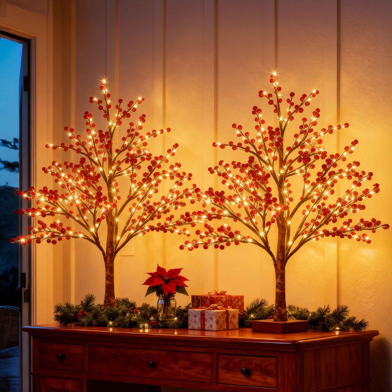 Red Berry Bloom Tree