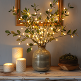 Fairy Light Olive Branches