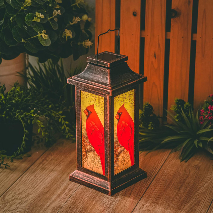 Charming Cardinal Lantern