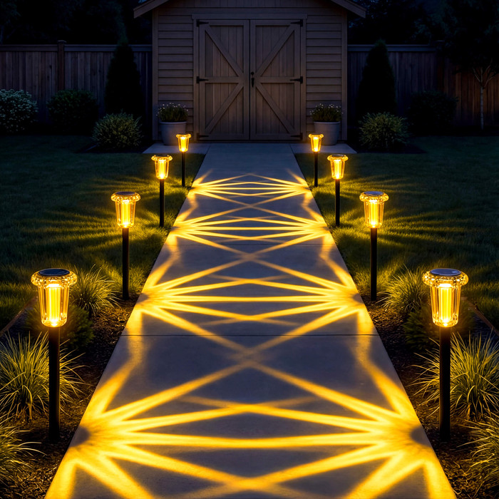 Golden Garden Path Light