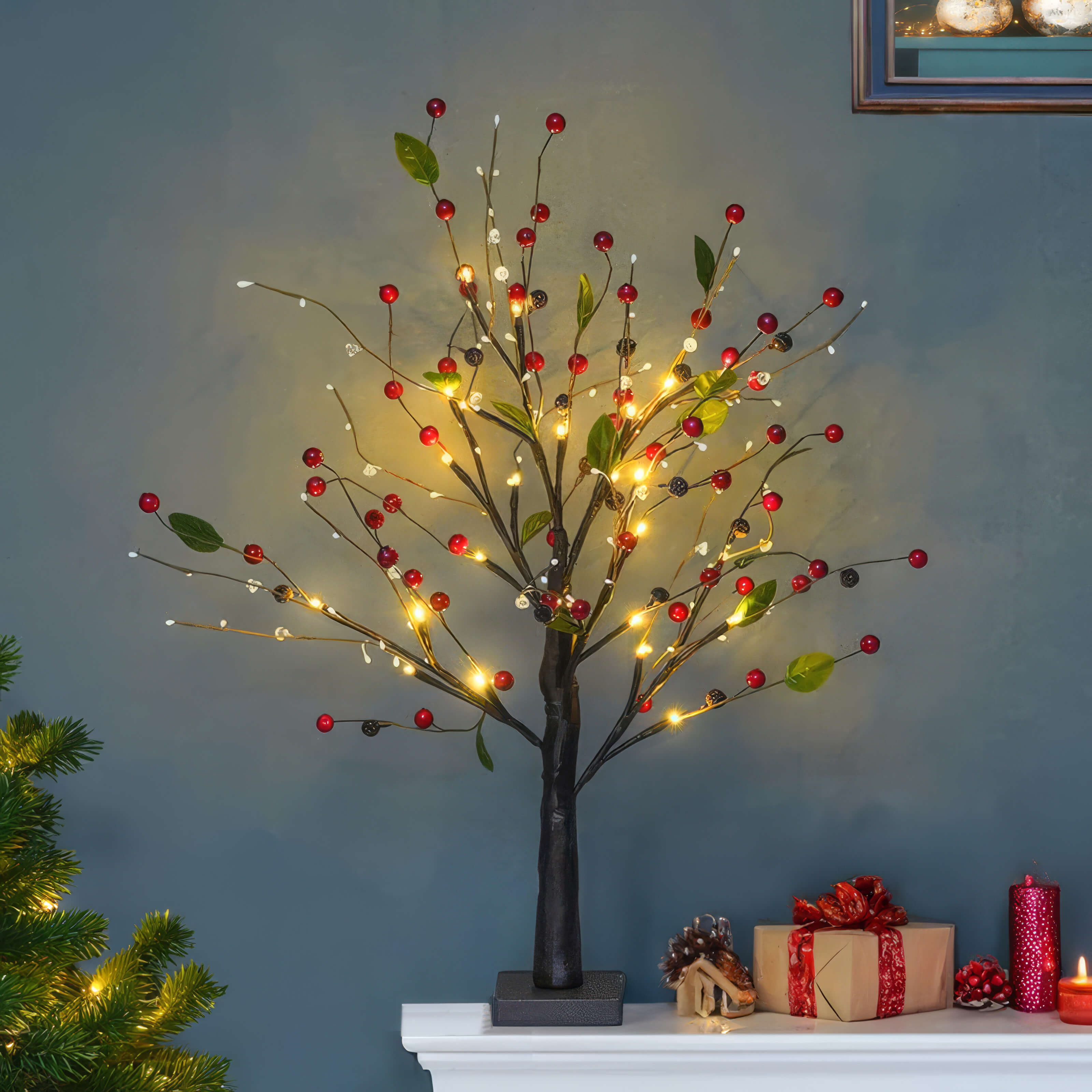 The Red Berry Blossom Tree