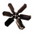 Engine Cooling Fan Blade Scott Drake C6ZZ-8600-C