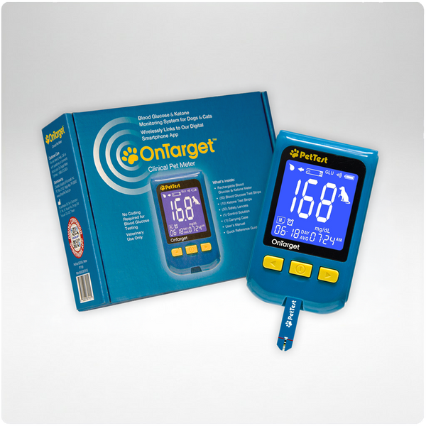 OnTarget Pet Blood Ketone & Glucose Monitoring System for Dogs and Cats (PT-1109)