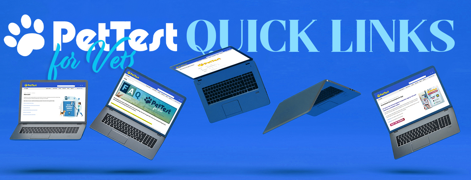 PetTest Vet Quick Links