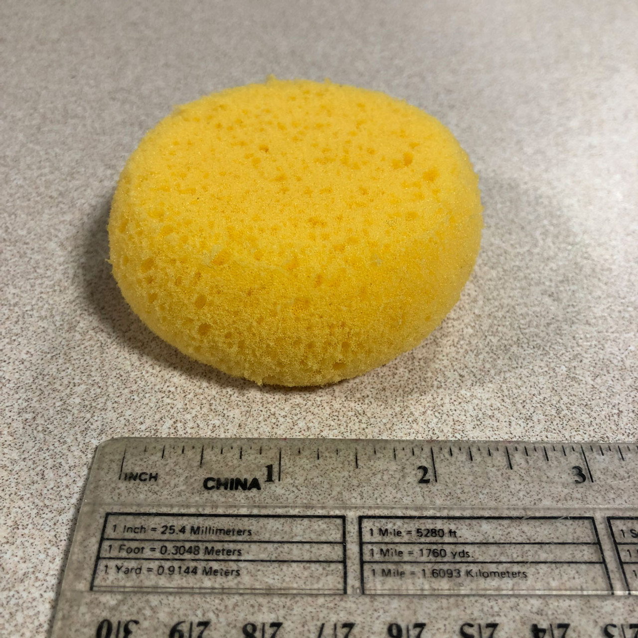 12PCS circle sponge Round Sponges Synthetic Super Soft Practical Yellow  Sponges