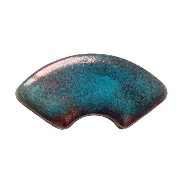 852 Turquoise Raku 4 oz - Stone Leaf Pottery