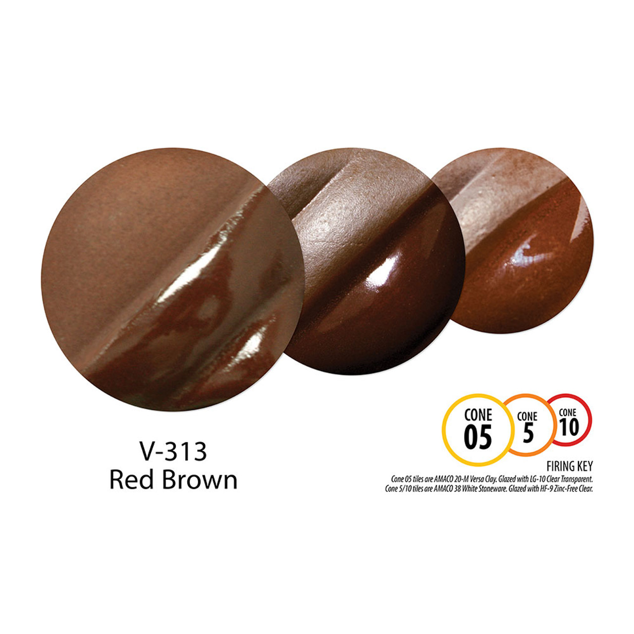 maronページ V-313 Red Brown Underglaze