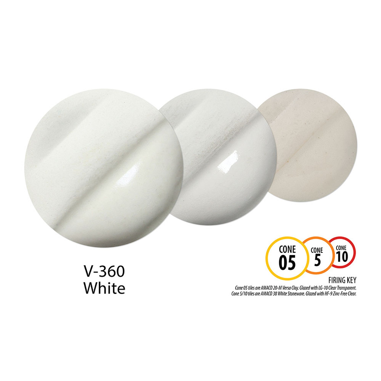 V-360 White - Stone Leaf Pottery
