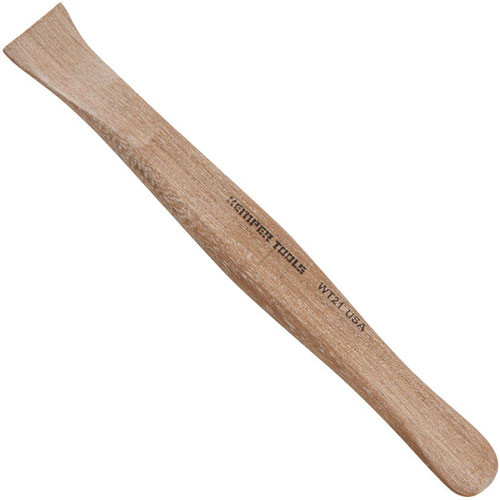 Used for cutting, slicing, smoothing, contouring, and pattern decorating in soft clay. These series of wood tools offers a wide variety of shapes and contours for basic clay modeling. They have a satin smooth finish with a rigid manufacturing process to assure consistent quality and form. Made in the USA from imported hardwood. 6" long.