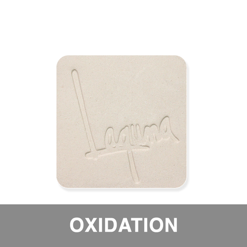 Oxidation Example. A premier, cream-white, throwing clay that is easy to throw and form. Excellent glaze results. Fires gray/white in reduction and lighter in oxidation. Smooth porcelain texture.