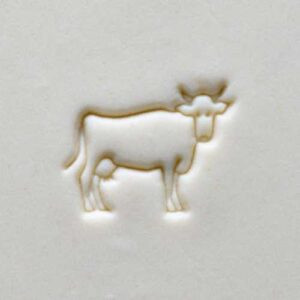 Scm-235 Medium Round Stamp – Cow