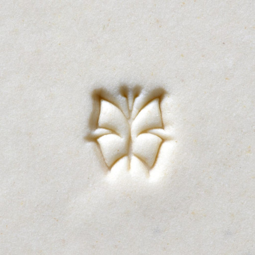 Smr-038 Mini Round Stamp – Butterfly Outline