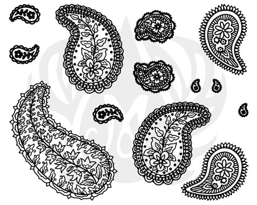 Silk Screen - Paisley (Individual Designs)