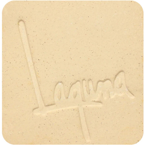 WC851 52 Buff Plain Cone 6 - Clay Tile shown in Oxidation - A smooth clay which is good for general purpose use, such as small thrown pieces and handbuilding. Cone firing results in a buff color in oxidation and yellow/brown in reduction.