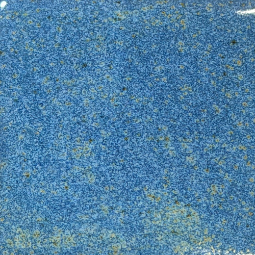 Variegated medium blue, with yellow-to-green flecks.
