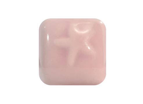 MS-350 Cherry Blossom Pink glaze from Laguna Co. Cone 5/6 gloss finish.