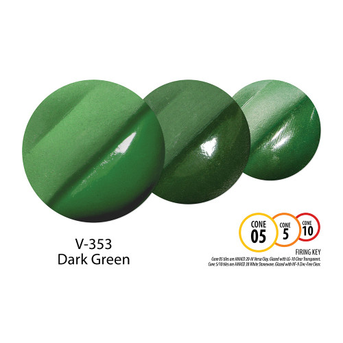 V-376 Hunter Green - Stone Leaf Pottery