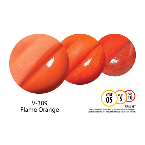 V-390 Bright Orange - Stone Leaf Pottery