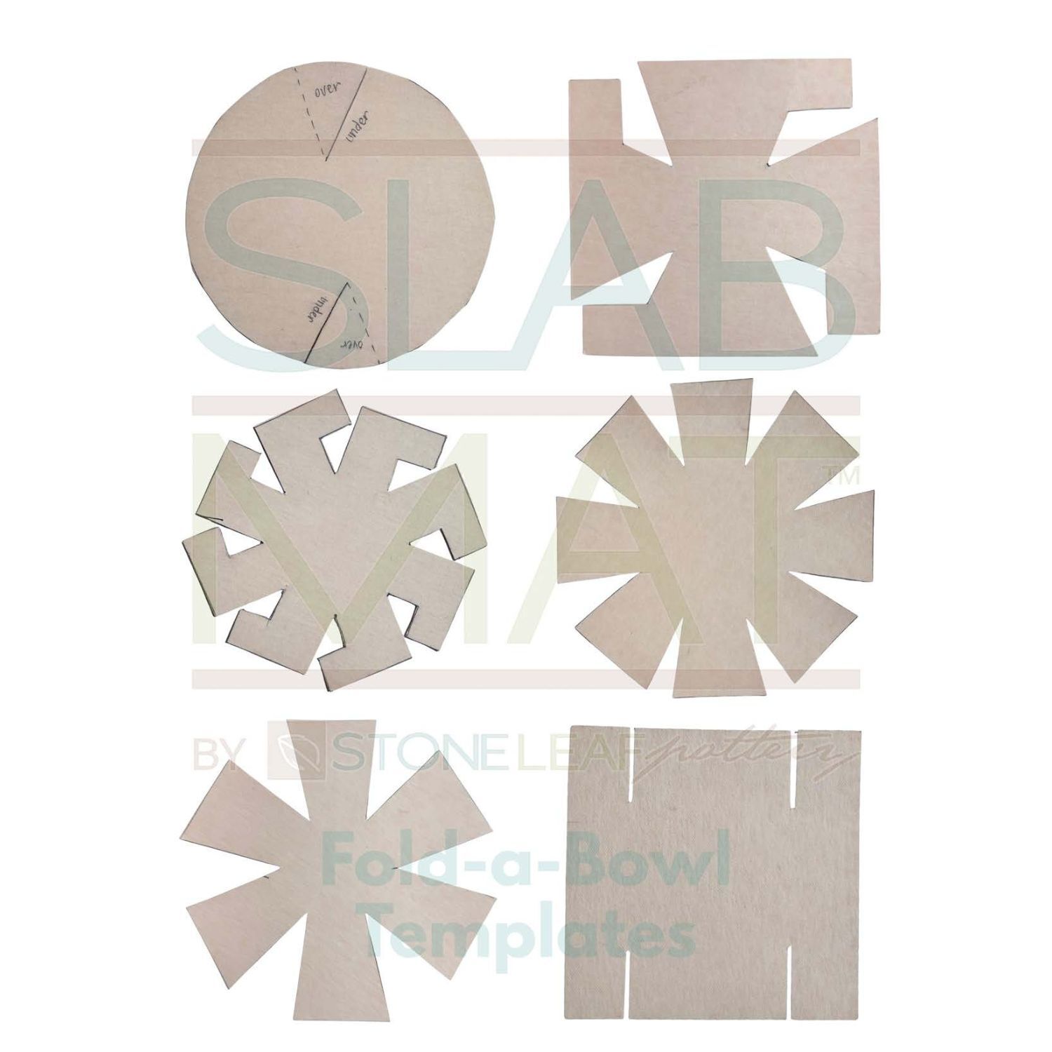 SlabMat Fold-a-Bowl template page 2