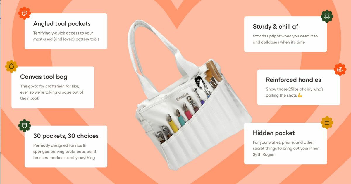 Soolla artist bag features