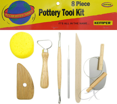  Kemper Pottery Tool Kit: The Original 8-Piece Pottery Tool Set