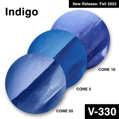 V-330 Indigo Underglaze - Stone Leaf Pottery