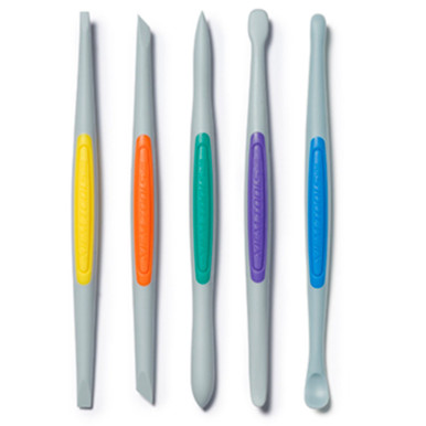 Xiem Tools USA clay finishing small firm flex tools, set of 5 