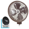 18 Inch Outdoor Wall Mount Oscillating Fan 3-Speed Control on Motor