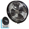 18" Black Professional Oscillating Misting Fan (Requires 1000 PSI pump and 3/8 High Pressure Hose)