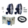 Two Misting Fan Package - 24-inch, 1000 PSI ProMist 75 Pump Two Misting Fan Package - 24-inch, 1000 PSI ProMist 75 Pump