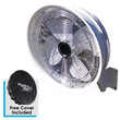 18" Shrouded Oscillating Fan with 3 speed fan motor control ( 3/8 high pressure hose and  1000 PSI pump required)