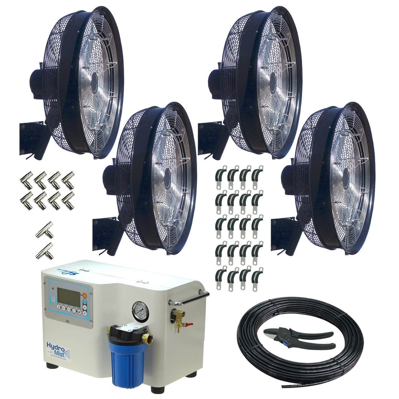 Four Fan  24 Inch ProMist 75 Package-1000 PSI