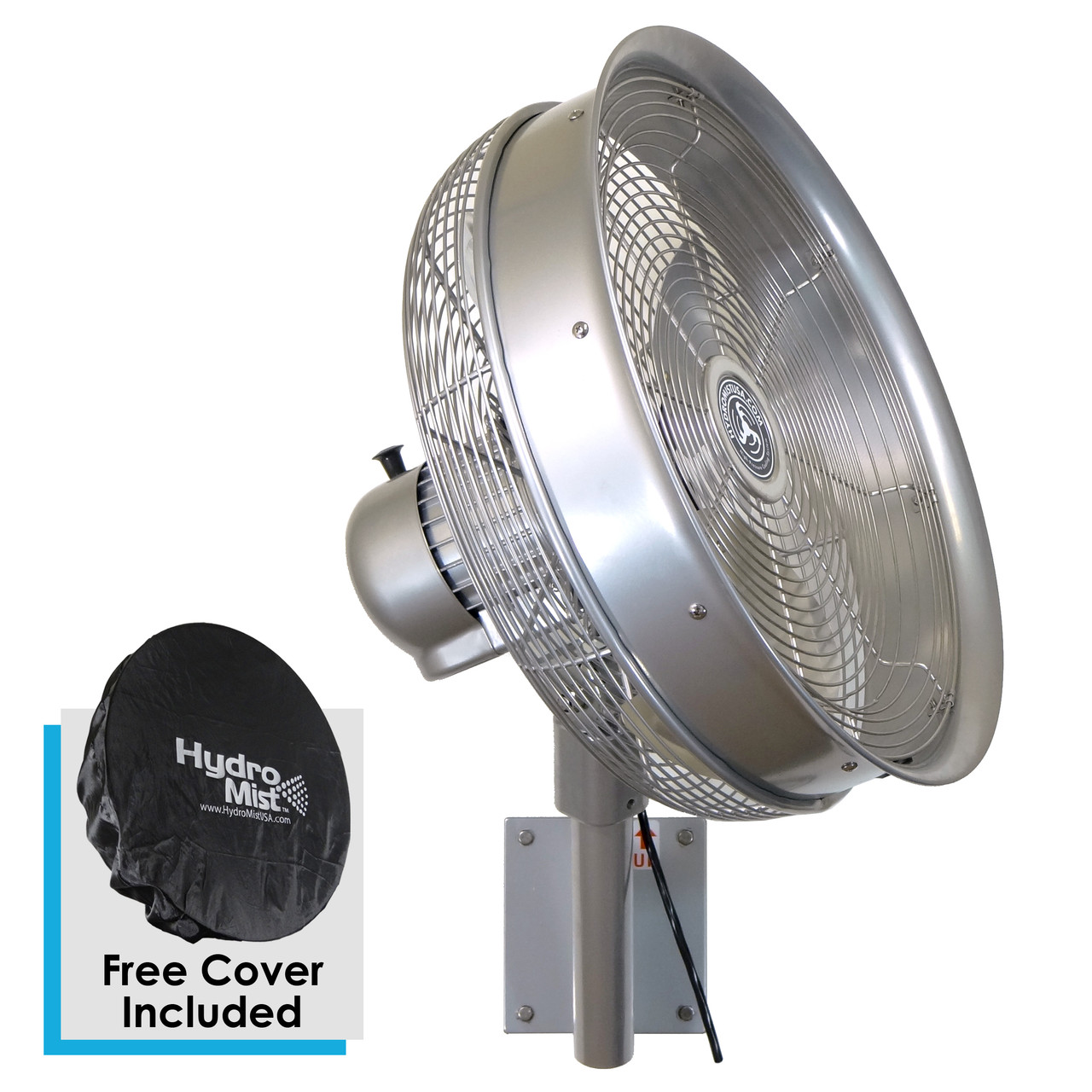 18 Inch Outdoor Wall Mount Oscillating Fan 3-Speed Control on Motor