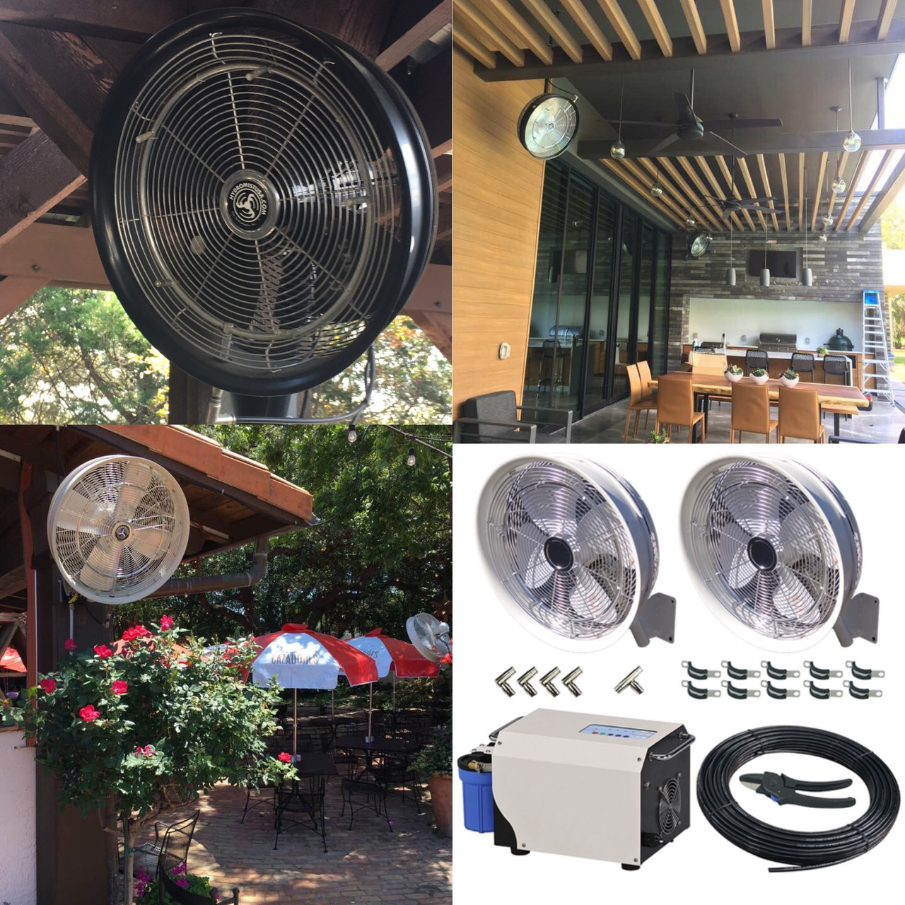 What it Takes to Self-Install Misting Fans from Hydromist.