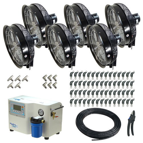 DIY 6-18" Fan Mist Package w/ Pro 75 Pump (4 color options)