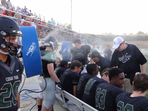NFL Sideline Misting Fans Now Affordable for High School Football Budgets NFL Sideline Misting Fans Now Affordable for High School Football Budgets
