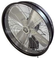 24"  Black Cord Control Fan -Open Pkg