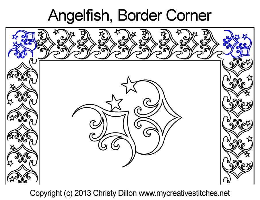 Angelfish Triangle - My Creative Stitches
