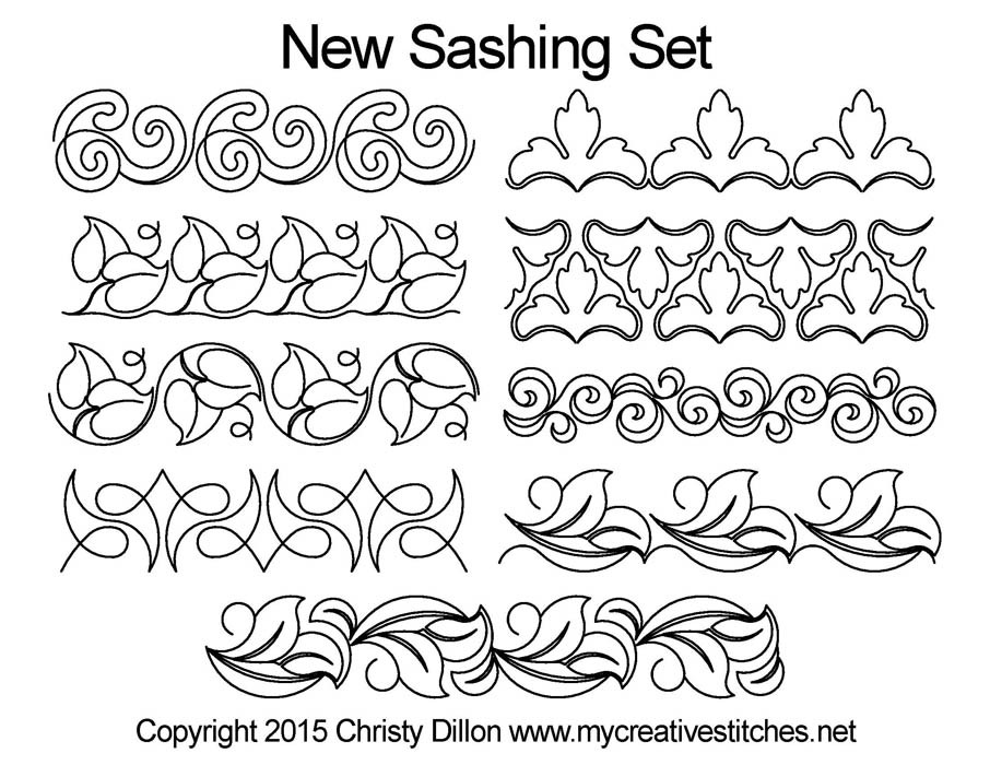 A New Sashing Set - My Creative Stitches