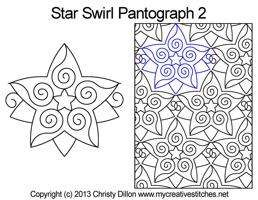 Sea Swril Ribbon | Computerized Quilting Designs